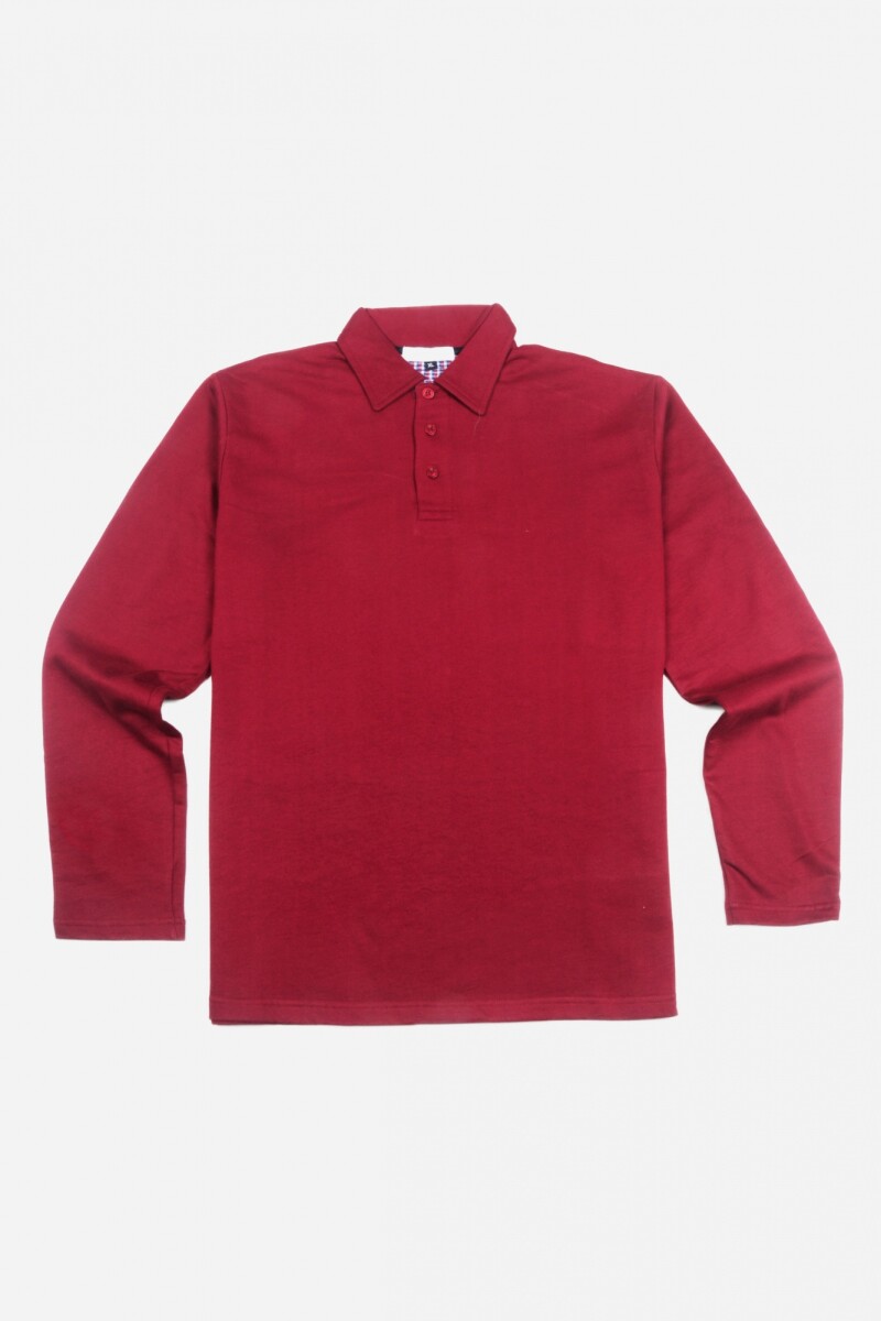 Remera cuello polo ROJO