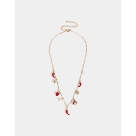 Collar Corto Multidijes Chilly Dorado