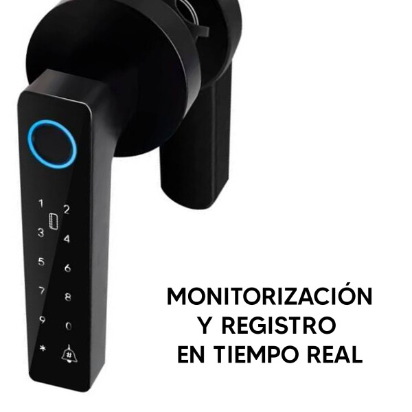 Cerradura Digital Inteligente Tuya Tarjeta Huella TUYA SMART CERRADURA PESTILLO OS478TYF