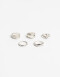 Sets Anillos Color Set De Anillos Mix Silver - Plateado Niquel