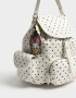 Mochilas Urbanas Mochila De Cuerina Minnie Lunares Con Llavero - Estampado Lunares