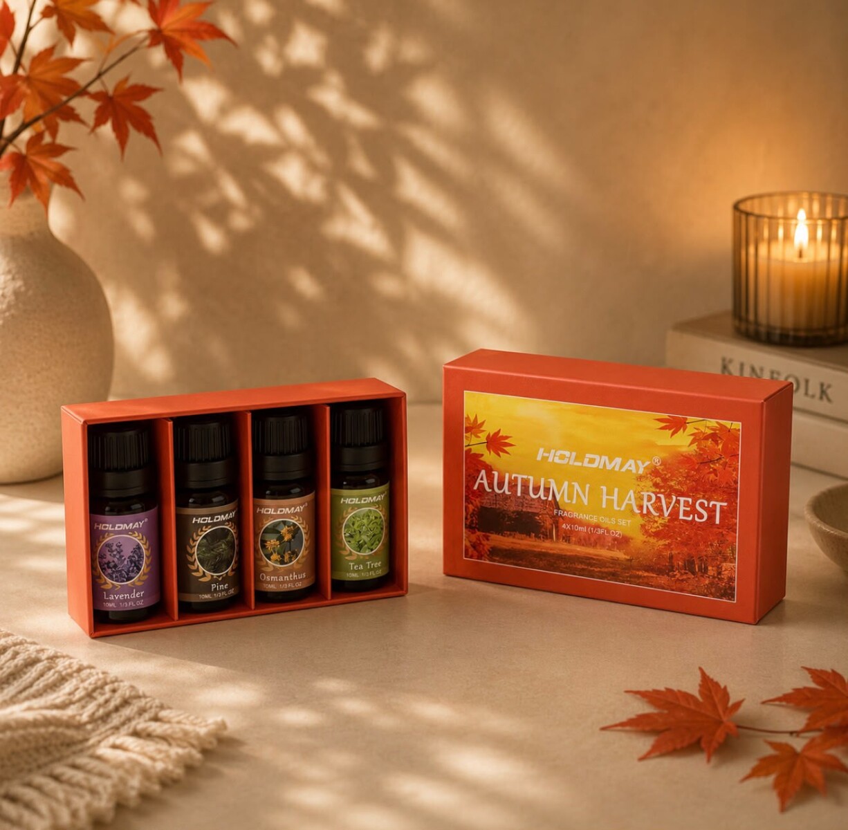 Set de 4 Aceites Esenciales para Difusor – Autumn Harvest 10 ml 