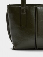 Bolso Tote Con Bandolera caqui