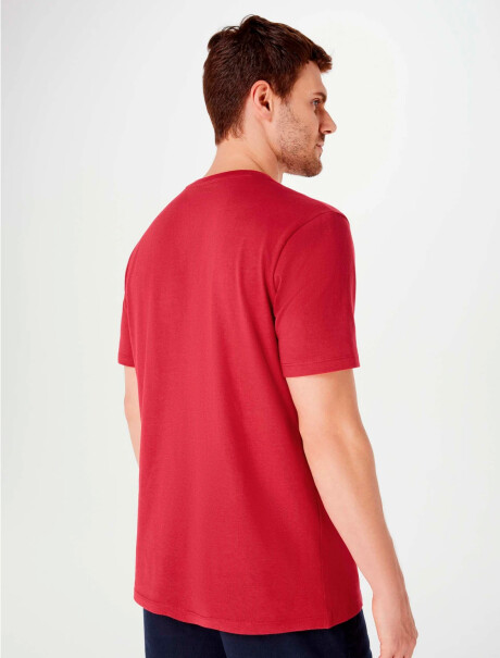 CAMISETA BÁSICA UNISSEX ROJO