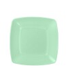 PLATOS CUADRADOS 15cm verde
