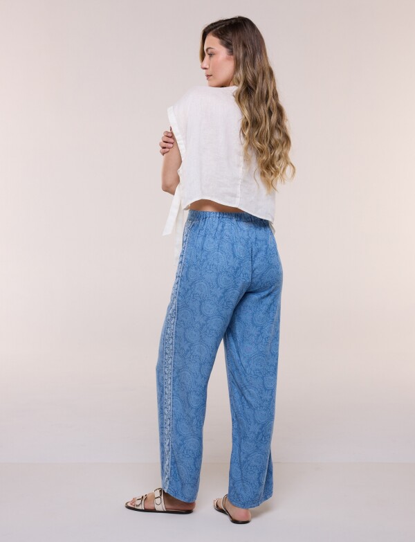 Pantalon Tencel Printed JEAN