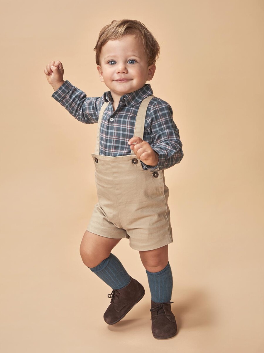 Camisa Body Cuello Bebe Petroleo