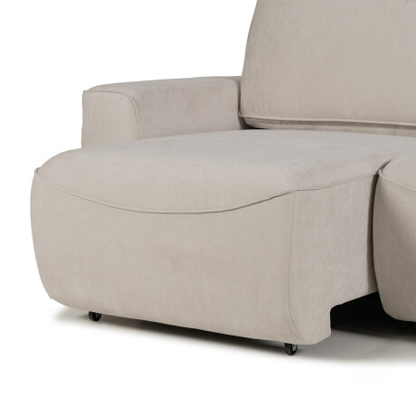 Sofá Adan (Retráctil) - Tela Microfibra - 2 módulos 9248 (Beige)