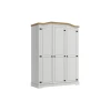 Ropero Madera 3 Puertas Blanco Linea Rustica Ropero Madera 3 Puertas Blanco Linea Rustica