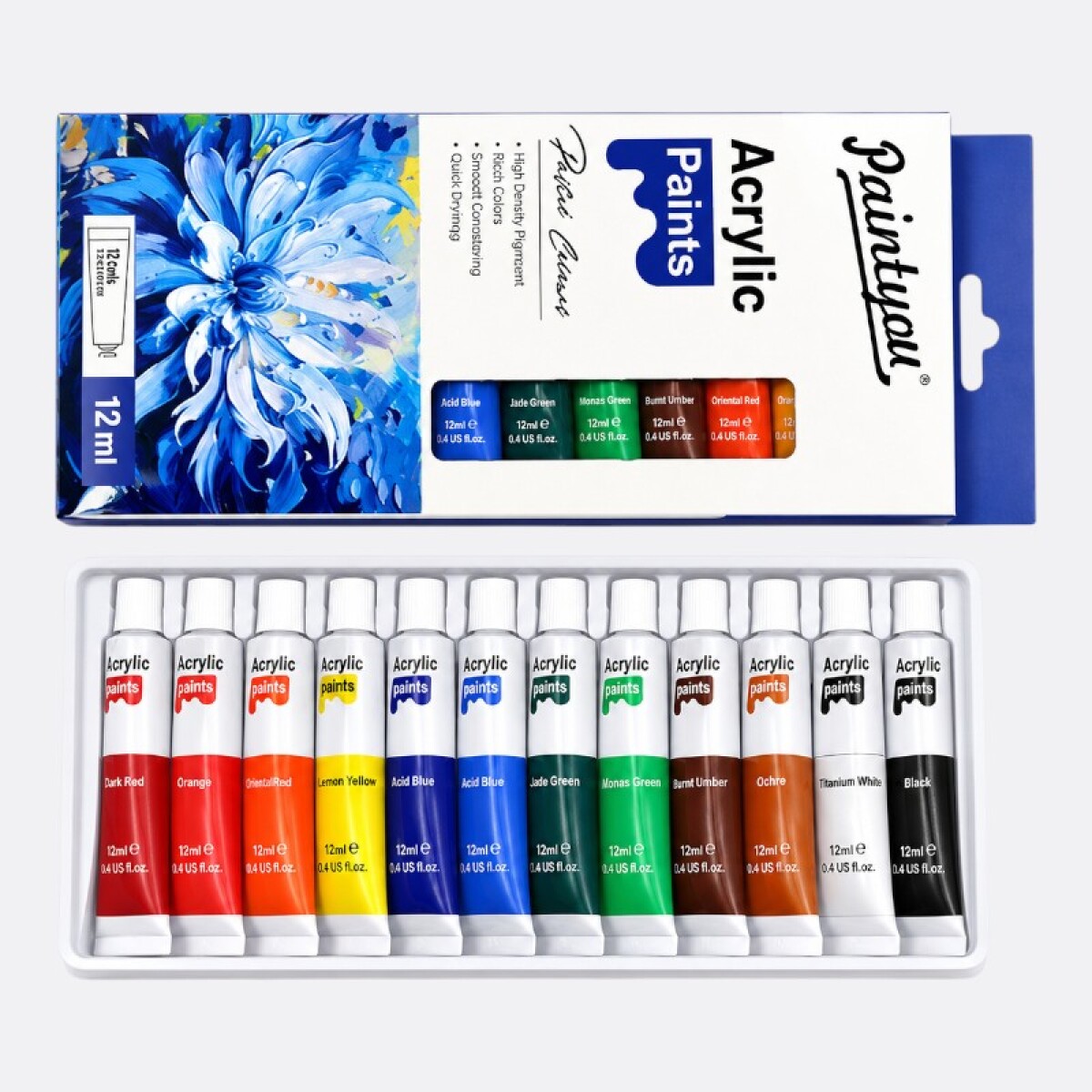 Set x12 Pinturas Acrílicas 