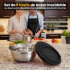 Juego de 8 Bowl De Acero Inoxidable Utensilios Cocina Profesional IMBACK Color Negro Juego de 8 Bowl De Acero Inoxidable Utensilios Cocina Profesional IMBACK Color Negro
