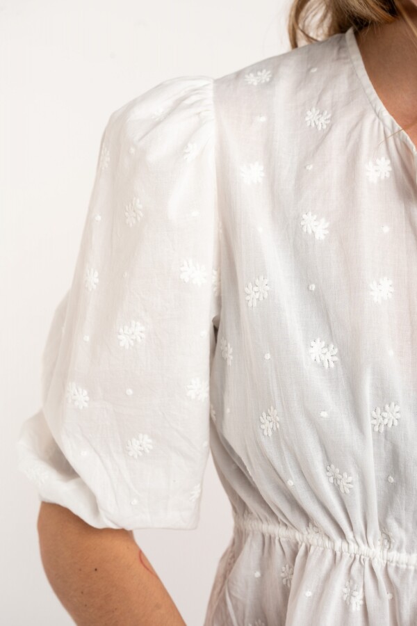 Blusa Broderie Crudo