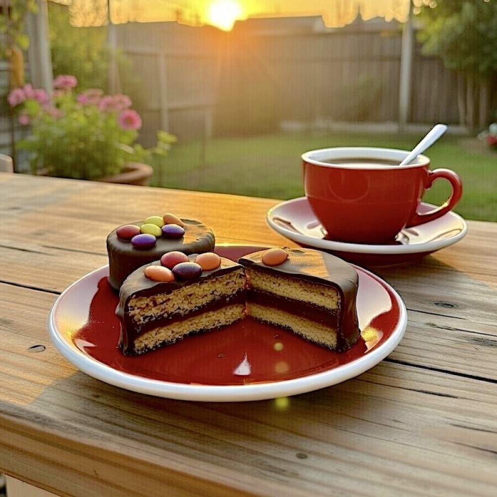 Alfajor de Chocolate con Confites Alfajor de Chocolate con Confites