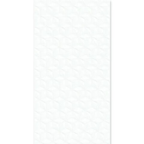 Cerámica de pared Illusión Estrella blanco 32x62 cm Brillante Cerámica De Pared Illusión Estrella Blanco 32x62 Cm Brillante