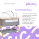 Cuna Colecho Con Mosquitero Plegable Para Bebe Con Ruedas Gris