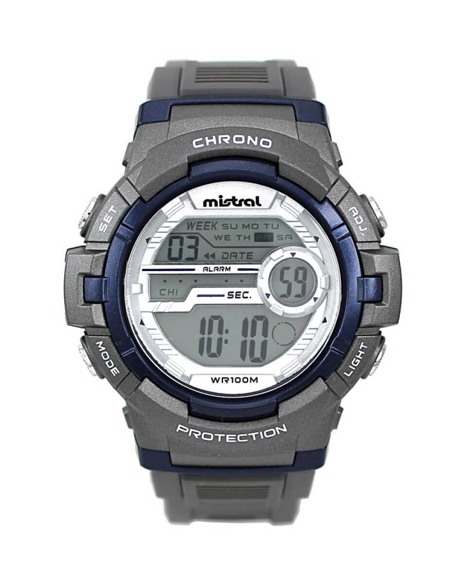 Reloj Mistral Deportivo Silicona Gris 