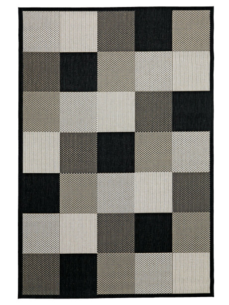 Alfombra RIPS 130x193 negro/beige Alfombra RIPS 130x193 negro/beige
