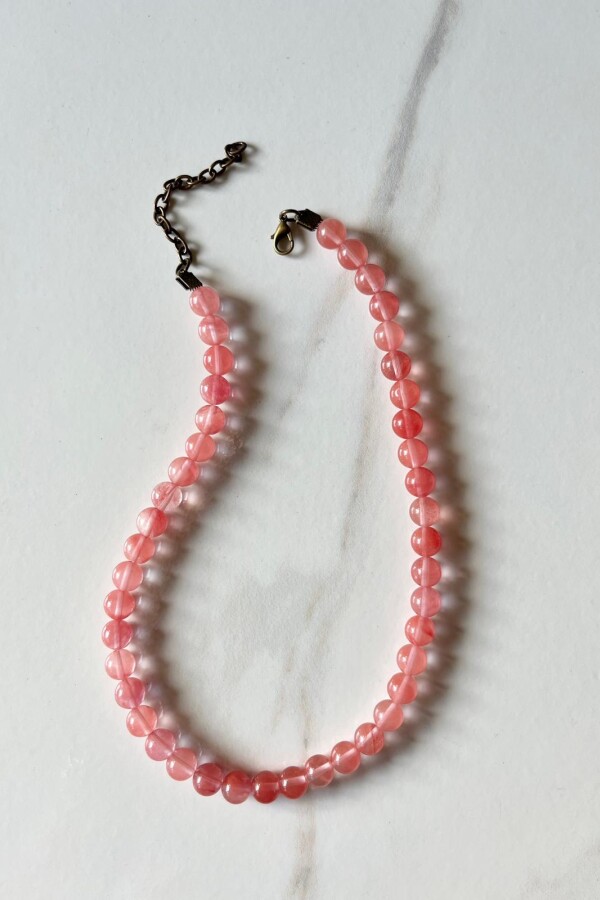 Collar Piedra Cherry