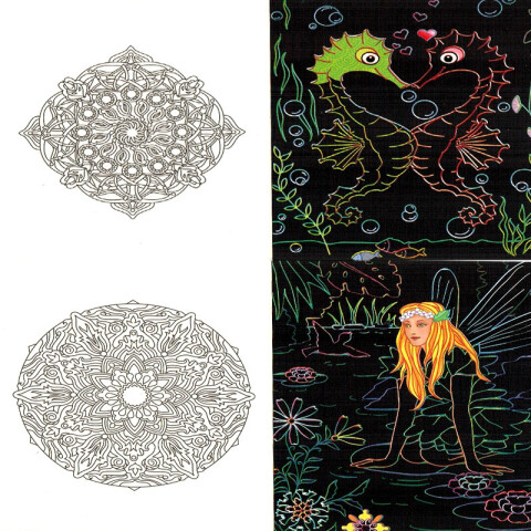 Láminas para raspar con efectos de color DIY Láminas Para Raspar Con Efectos De Color Diy