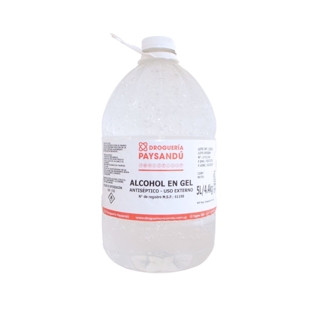 Alcohol en Gel - 5 L 