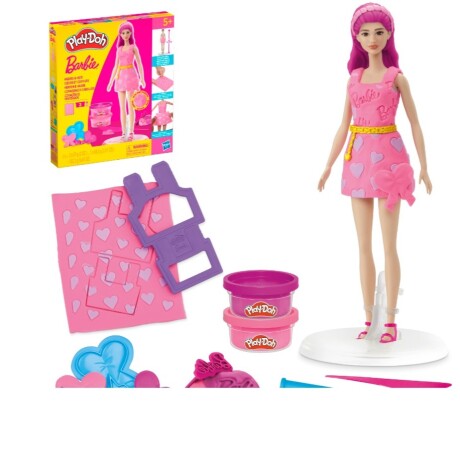 Kit De Manualidades Play Doh Barbie Diseña Su Ropa Ub 001