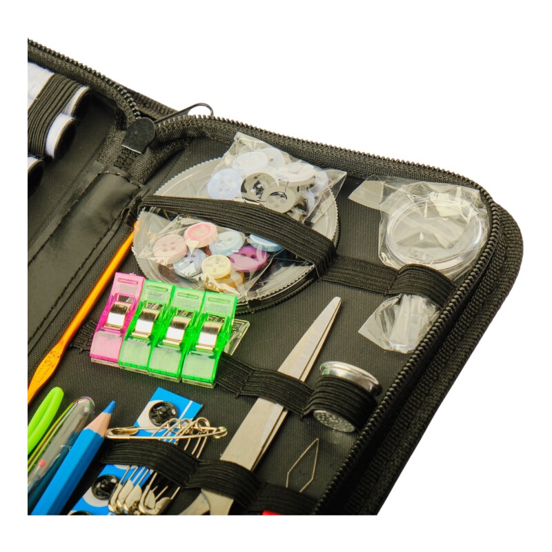 Set Kit De Costura Completo 175 Piezas Hilos Agujas Accesorios Sin Color