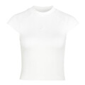 Remera de Mujer Adidas Kit Acanalada Tee Blanco - Crema