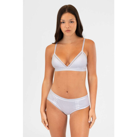 Triangulo trama Blanco