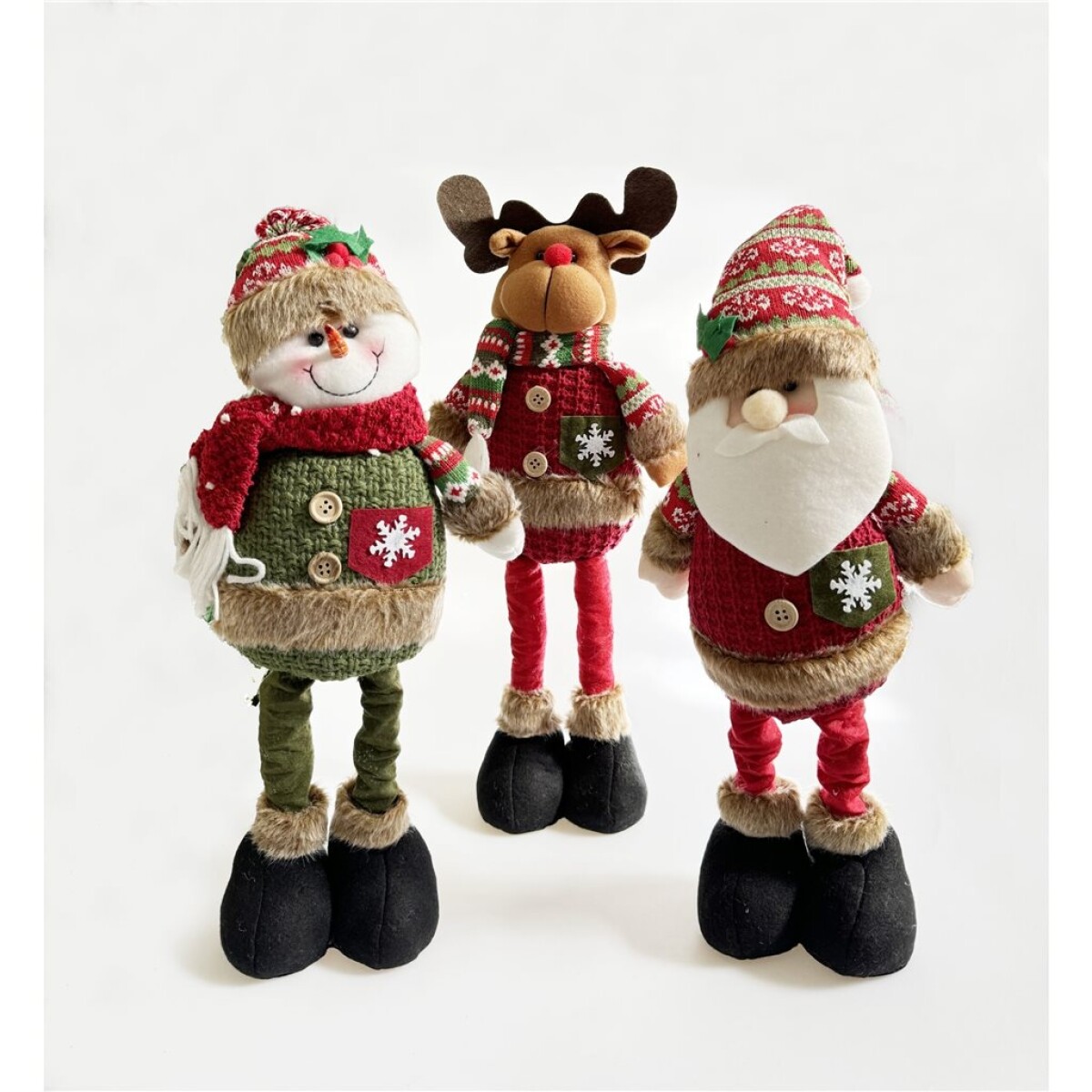 MUÑECO NAVIDEÑO 3 DISEÑOS ROJO 49 CM. 