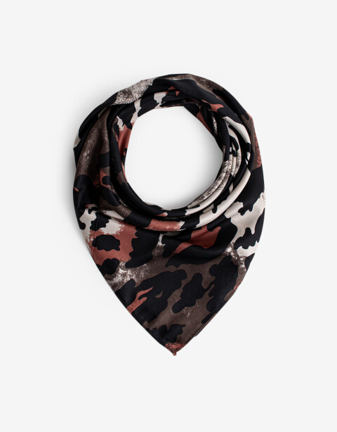 Pañuelos Raso Animal Print Pañuelo De Material Reciclado Animal Print - Combinacion Multicolor