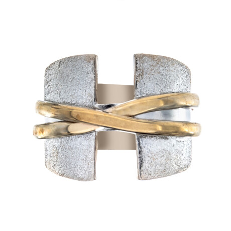 Anillo de plata 925 con double ARENADO Anillo de plata 925 con double ARENADO