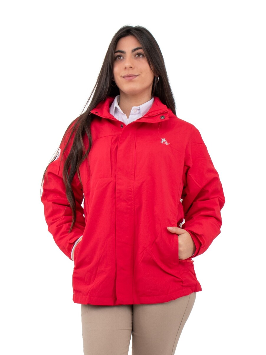 Campera Taslon Dama - Roja 