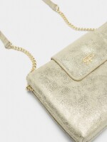 Bolso Bandolera De Metalizado dorado