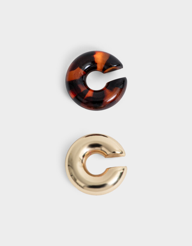 Bijou Cuff Chunky Edition Set De Earcuffs Chunky - Dorado