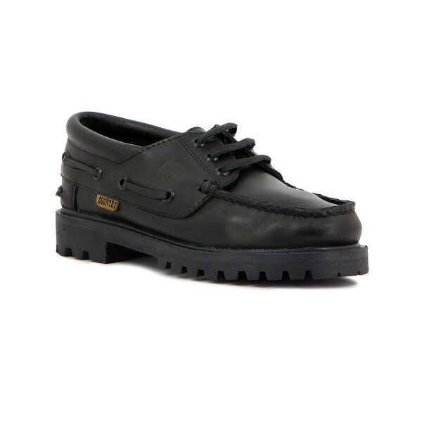 Zapato Country Dama Leñador Lumberjack Negro