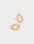 Aros Argollas De metal Aro Argolla De Metal Bold - Dorado