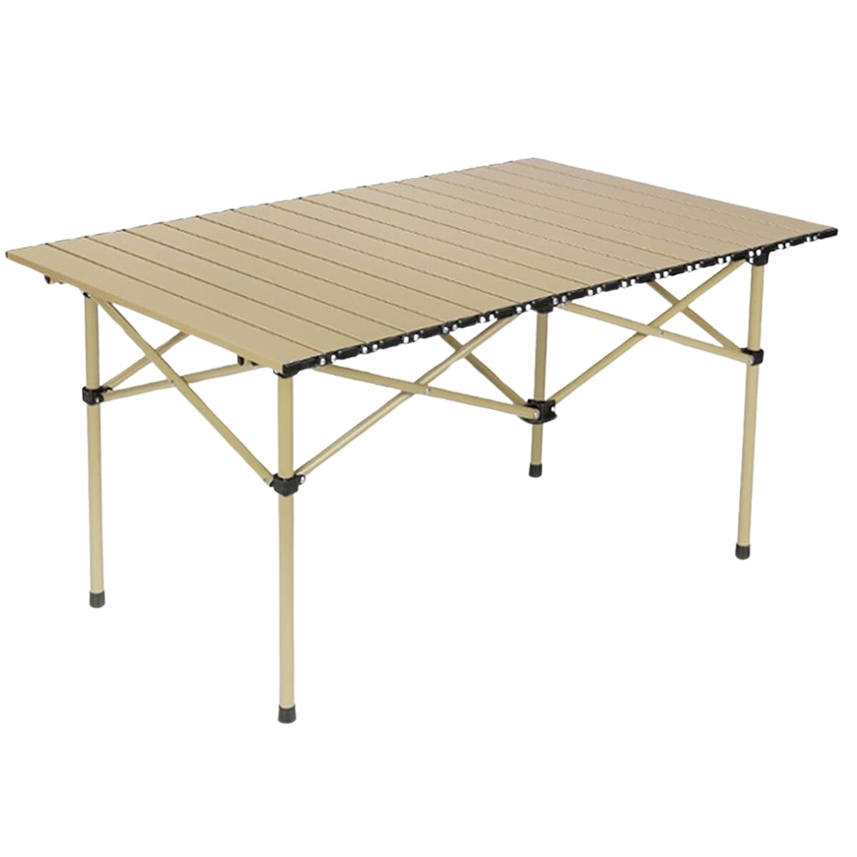 Mesa plegable de camping 95x55x50 - caqui 