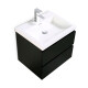 MUEBLE DE BAÑO NEGRO AQUALIA 60x48x50cm NEGRO