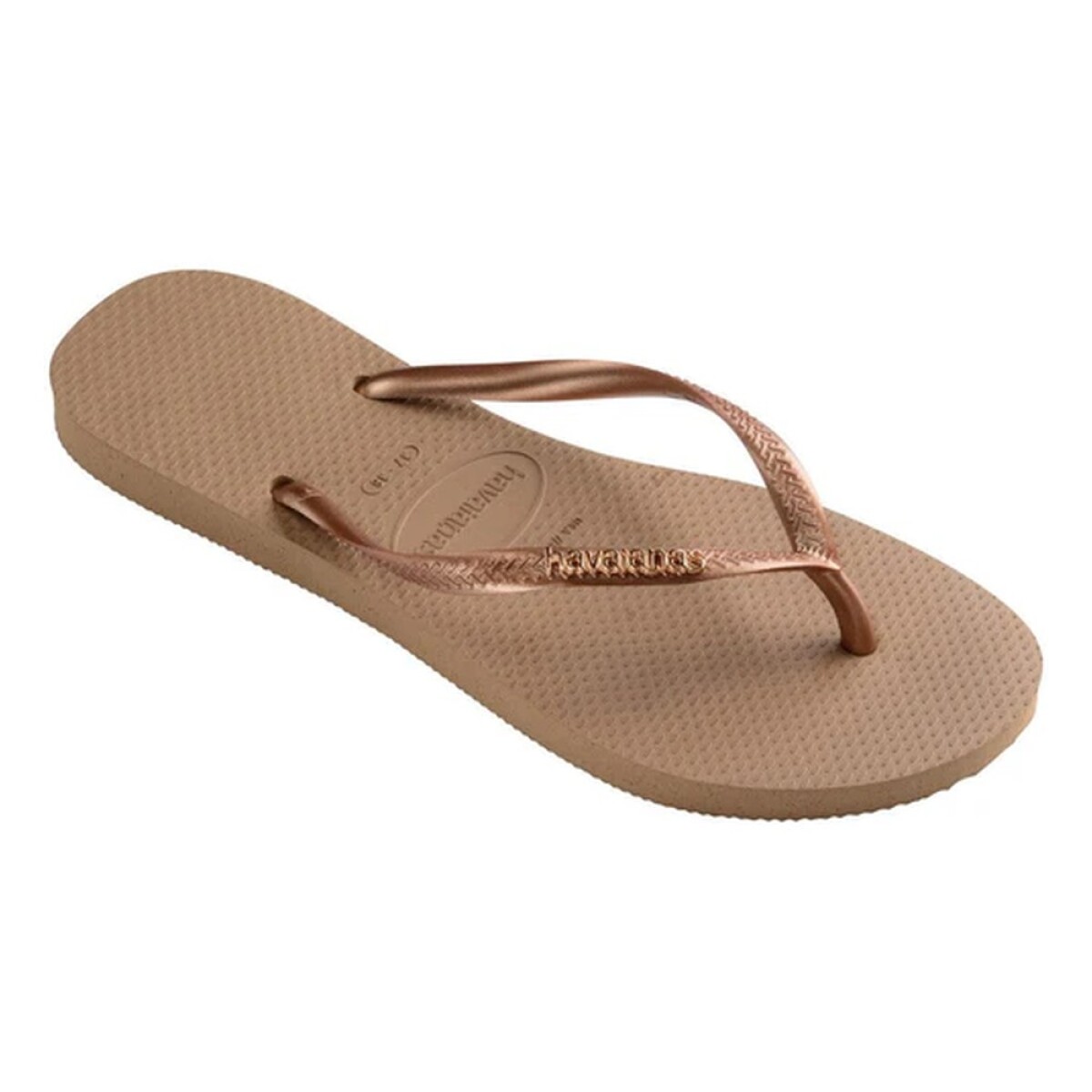 Sandalias Havaianas Slim Logo Metallic Mujer 