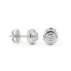 Caravanas Nébula de MOON en plata 925 con brillantes Caravanas Nébula de MOON en plata 925 con brillantes