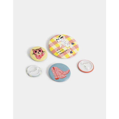 Set De Pins Countryside Combinacion Multicolor