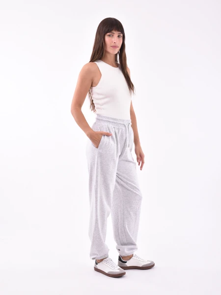 PANTALON CHANA GRIS MELANGE M