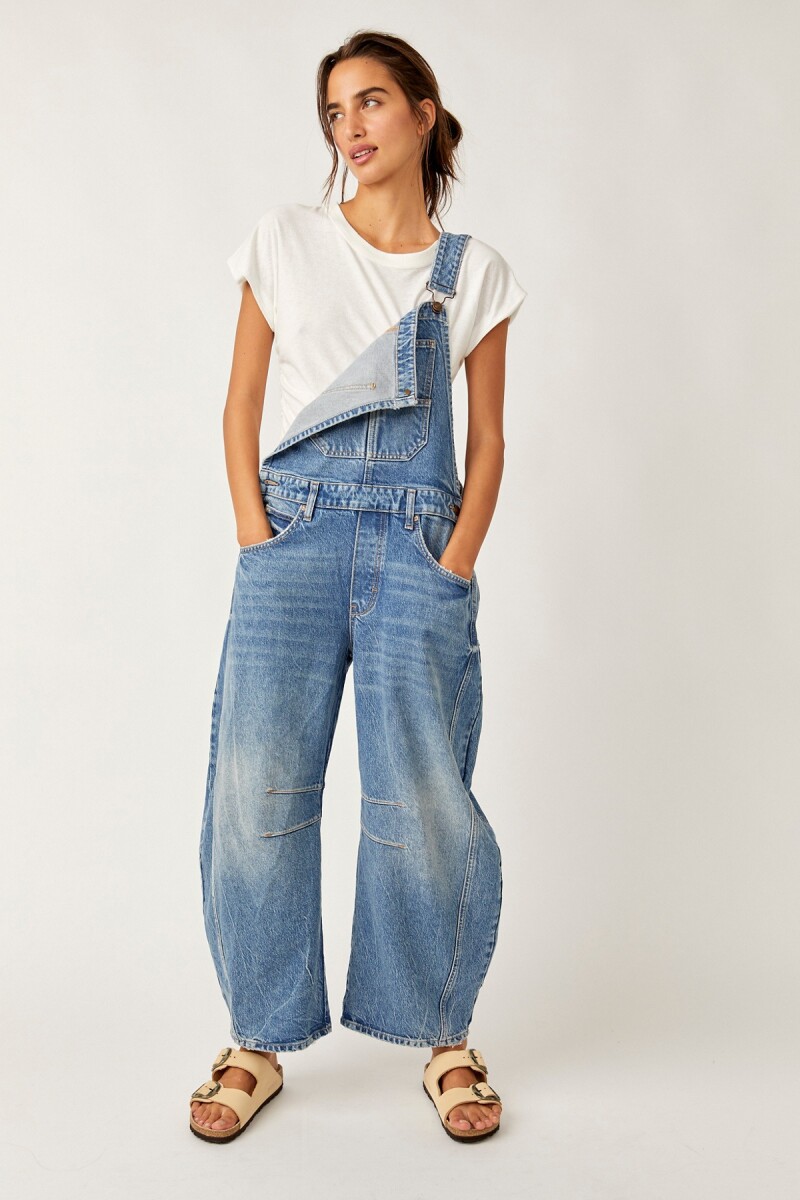 JARDINERO DENIM GOOD LUCK Azul