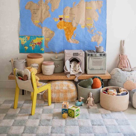 Alfombra lavable -Kitchen Tiles Blue
