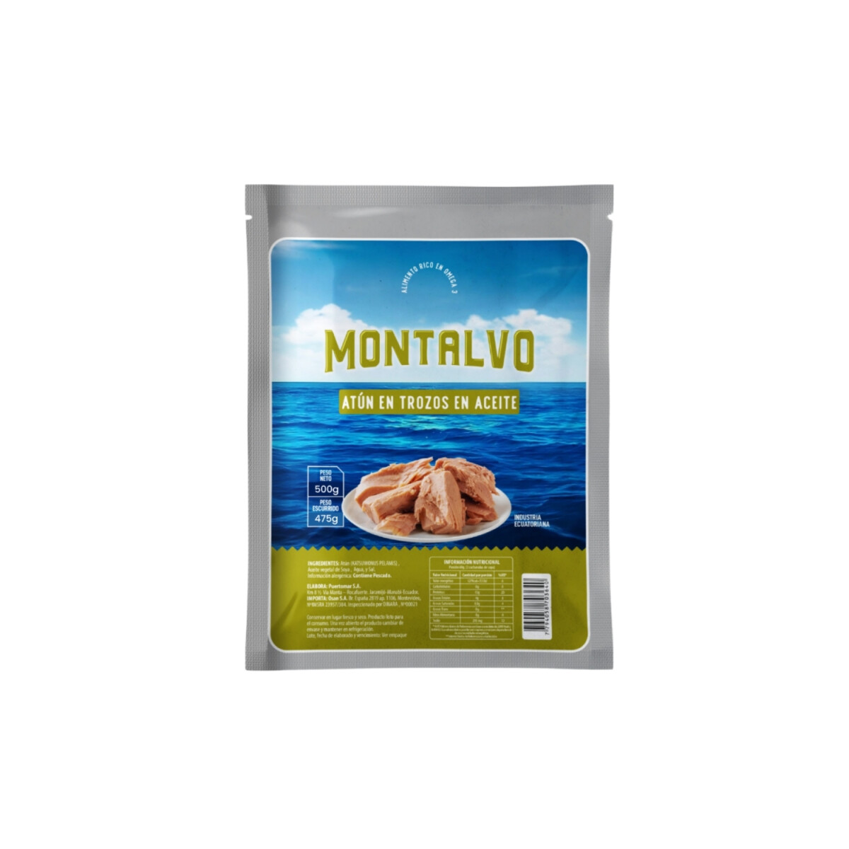Atún Montalvo al aceite - 500gs 