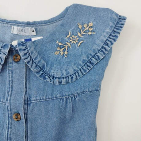 Vestido jean bordado Vestido jean bordado