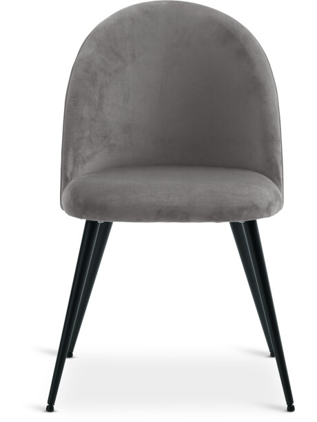 Silla de comedor KOKKEDAL terciopelo gris Silla de comedor KOKKEDAL terciopelo gris