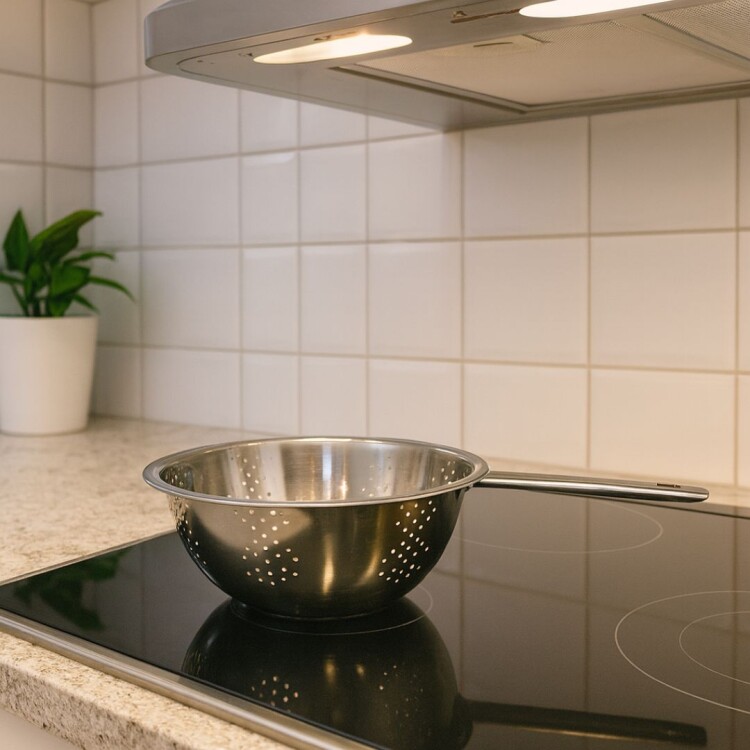 COLADOR DE PASTAS ACERO INOXIDABLE CON MANGO 21CM COLADOR DE PASTAS ACERO INOXIDABLE CON MANGO 21CM