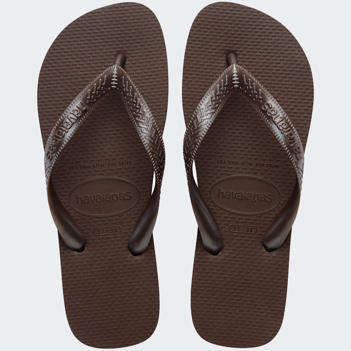 Ojotas Havaianas Top Tiras Flip Flops - Marrón 