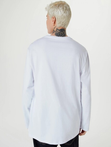 CAMISETA MANGA LARGA BLANCO